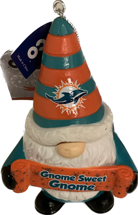 NFL Ornament Gnome Dolphins