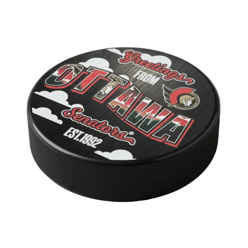 NHL Puck Greetings From Senators