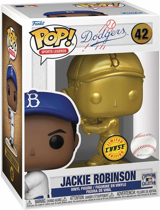 MLB Vintage Player Pop! Figure CHASE Gold Jackie Robinson Dodgers #42