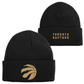 NBA Youth Knit Hat Black/Gold Cuffed Beanie Raptors