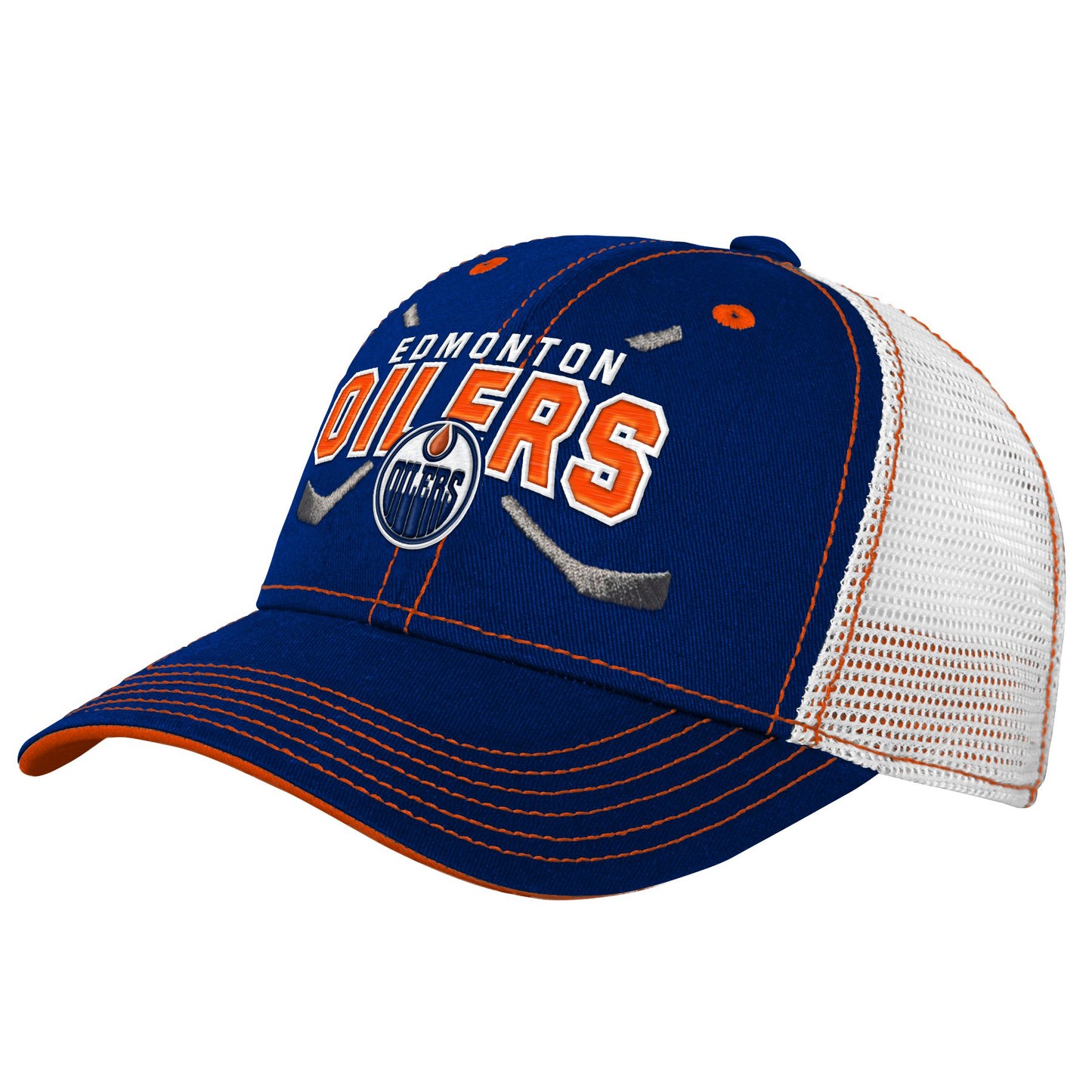 NHL Youth Hat Mesh Lockup Oilers