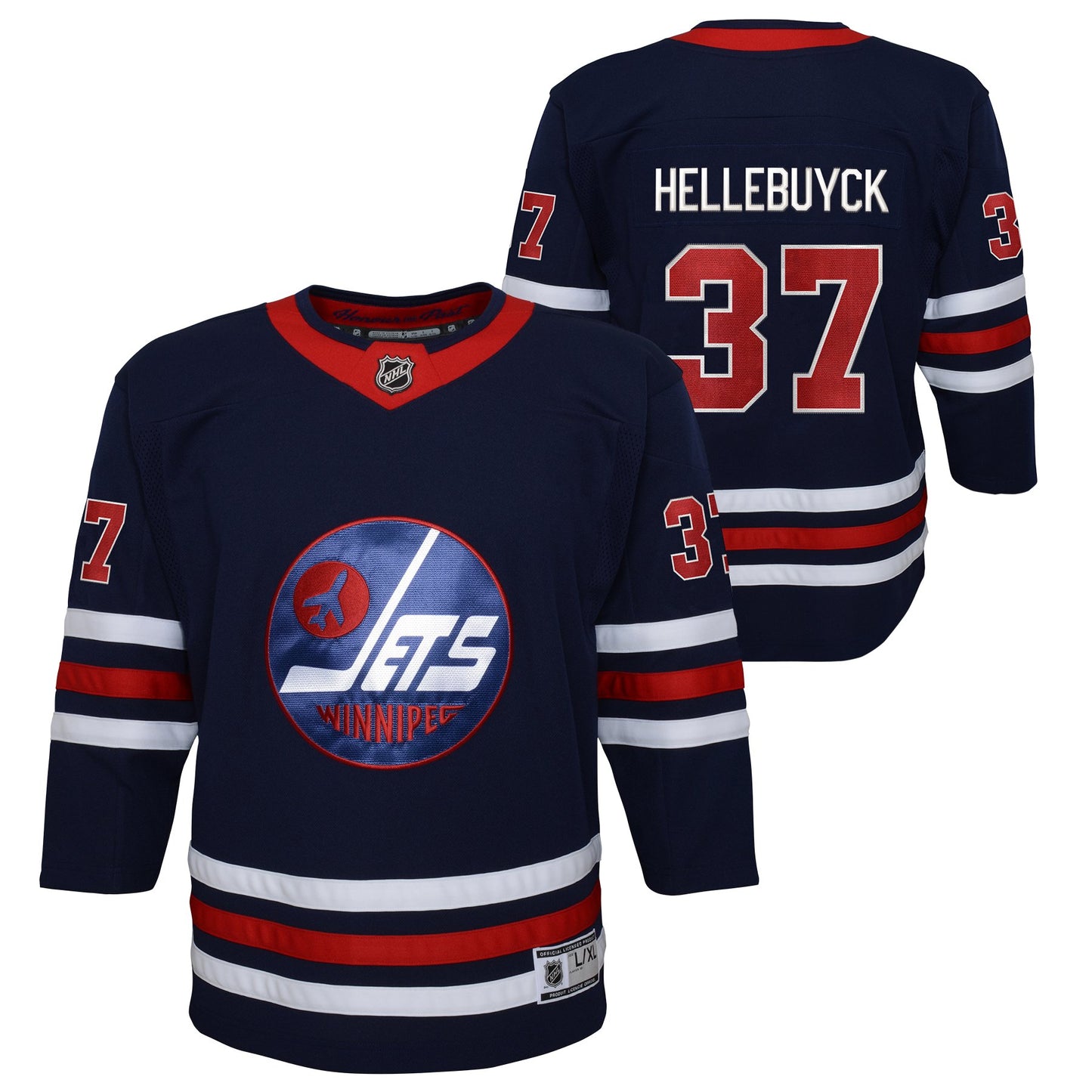 NHL Youth Player Premier Jersey Alternate Connor Hellebuyck Jets