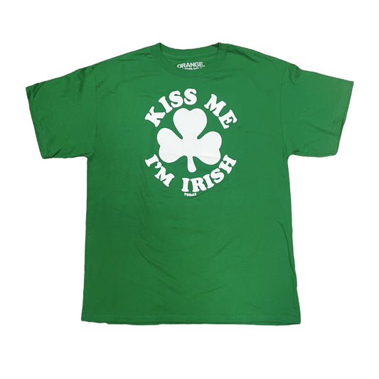 St. Patrick's Day T-Shirt Kiss Me I'm Irish (White)