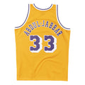 NBA Hardwood Classics Player 1984-85 Swingman Jersey Kareem Abdul-Jabbar Lakers Gold