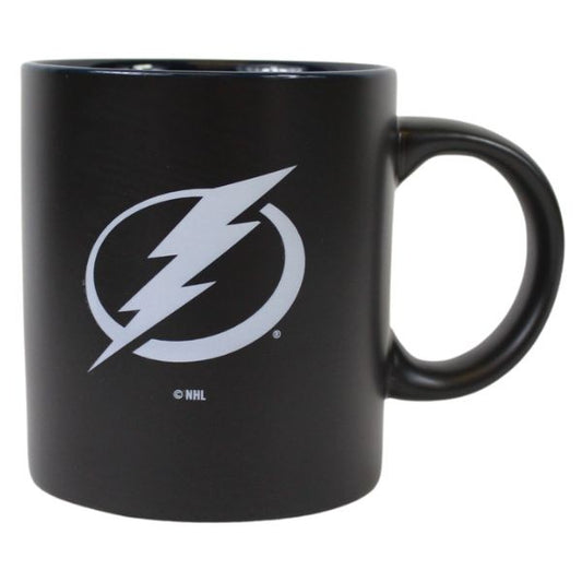 NHL Coffee Mug 14oz 2Tone Black Matte Lightning