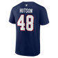 NHL Player T-Shirt Authentic Stack Lane Hutson Canadiens (Navy)