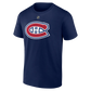 NHL Player T-Shirt Authentic Stack Lane Hutson Canadiens (Navy)