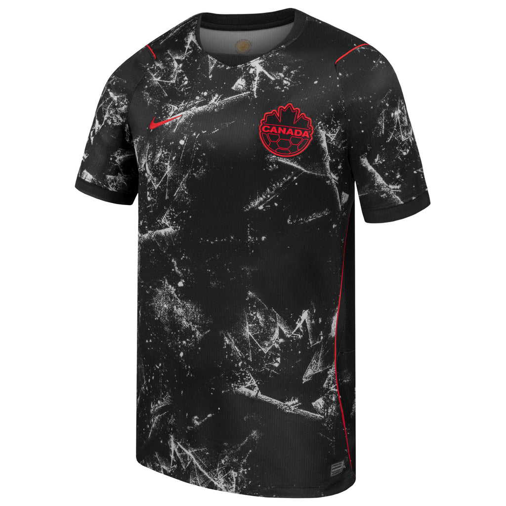 Canadian Soccer Association FIFA World Cup 2026 Black Stadium Replica Jersey Team Canada
