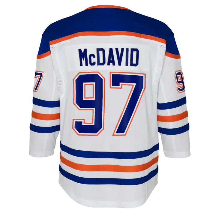 NHL Youth Player Premier Jersey Away Connor McDavid Oilers