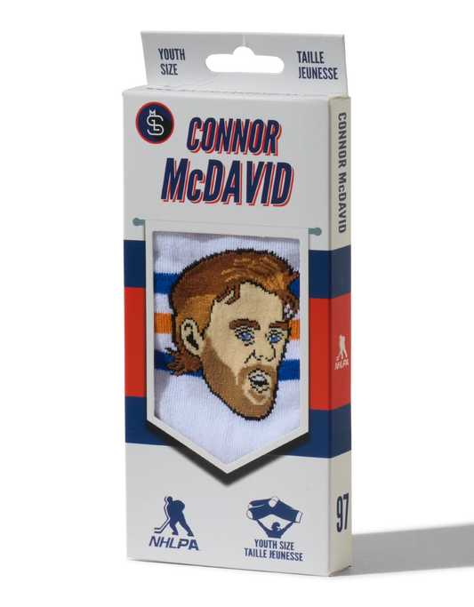 NHLPA Youth Player Socks Connor McDavid Oilers