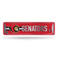 NHL Metal Street Sign 4" x 15 Senators