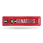NHL Metal Street Sign 4" x 15 Senators