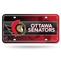 NHL License Plate Metal Auto Tag Senators