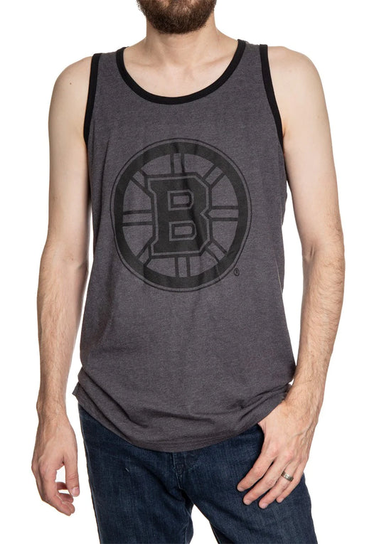 NHL Tanktop Black Out Big Logo Bruins