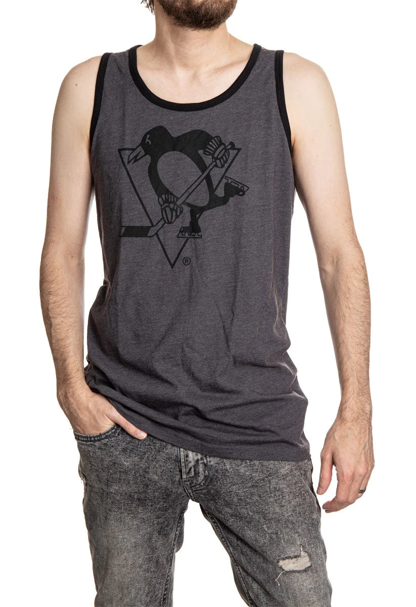 NHL Tanktop Black Out Big Logo Penguins