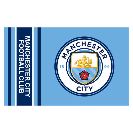 EPL Flag 3x5 Wordmark Manchester City FC
