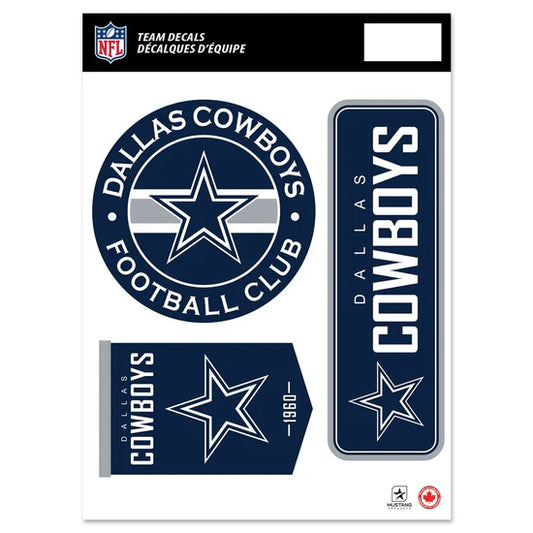 NFL Team Vinyl Decal Set Cowboys
