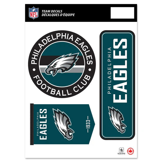NFL Team Vinyl Decal Set Eagles
