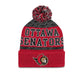 NHL Youth Knit Hat Puck Pattern Cuff Senators