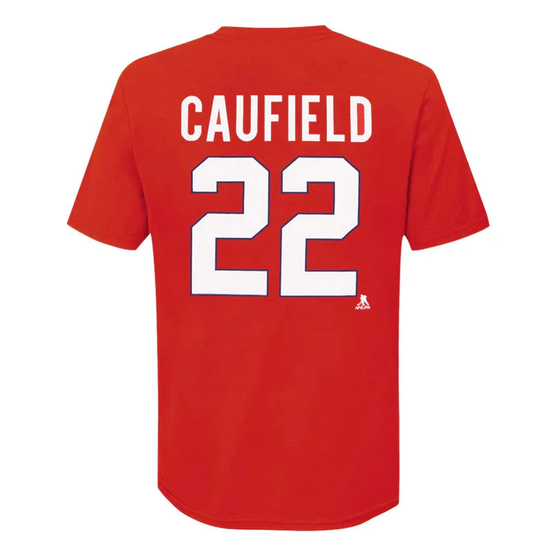 NHL T-Shirt Logo Canadiens Caufield (2020-2024 Number)