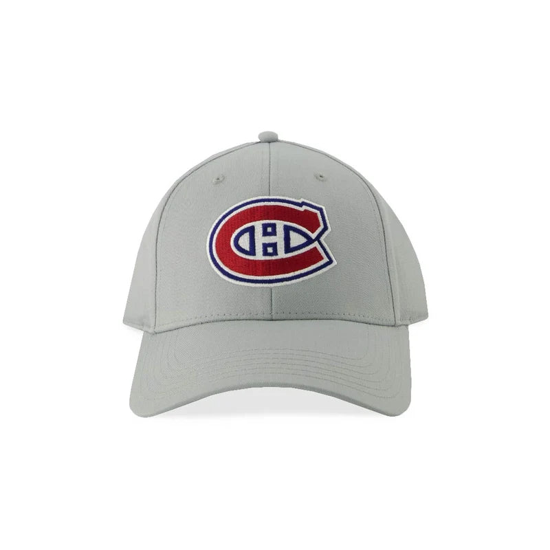 NHL Hat Structured Adjustable Grey Canadiens