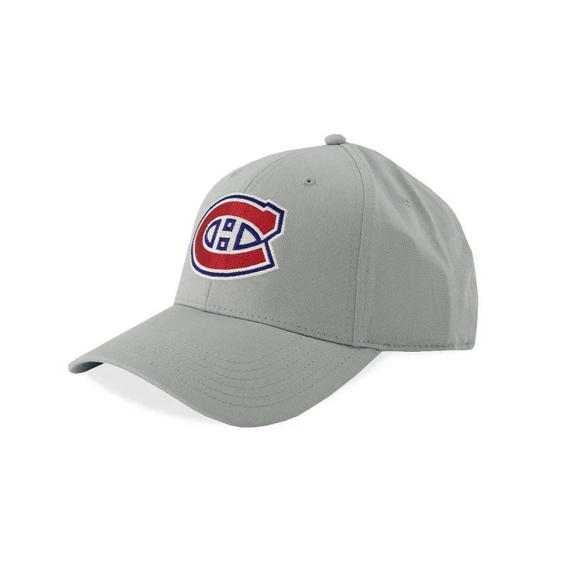 NHL Hat Structured Adjustable Grey Canadiens