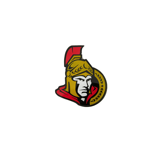 NHL Lapel Pin 2"x1.5" Logo Sticky Back Senators (2007/08-2019/20 Logo)