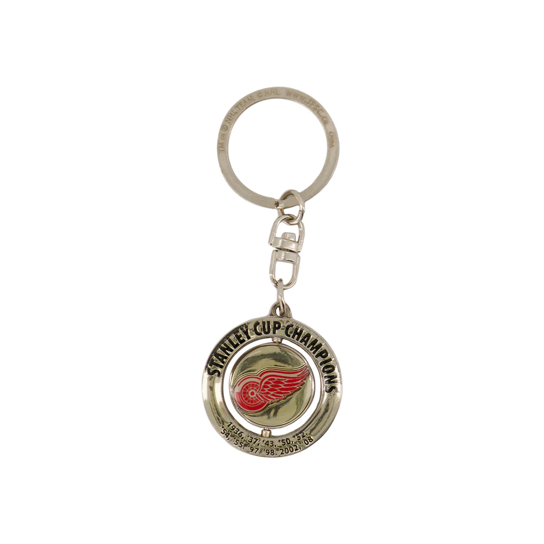 NHL Keychain Spinner Stanley Cup Champs Red Wings