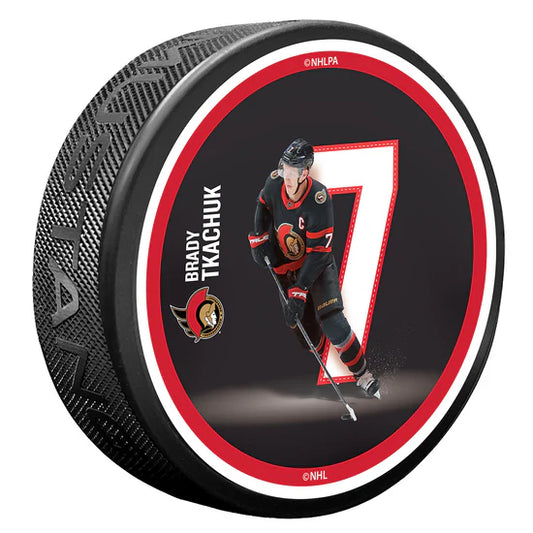 NHL High-Definition Puck Ottawa Senators  Breakout Brady Tkachuk