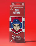 Hockey Canada Player Socks White/Red/Blue Nick Suzuki Canadiens