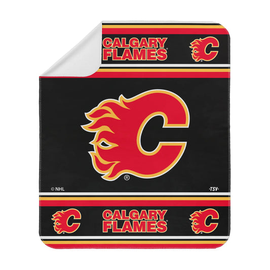 NHL Premium Plush Sherpa Blanket Flames