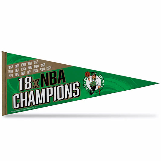 NBA Soft Felt Pennant 18 Time NBA Champions Celtics