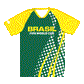 FIFA World Cup 2026 Youth Sublimated Jersey Brazil National Football Team