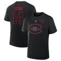NHL Player T-Shirt Authentic Stack Nick Suzuki Canadiens (Black)