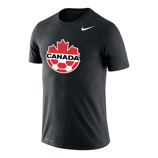 Soccer Canada Dri-Fit T-Shirt Legend Logo Team Canada (Black)