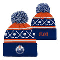 NHL Infant Knit Hat Face-Off Cuff Pom Oilers