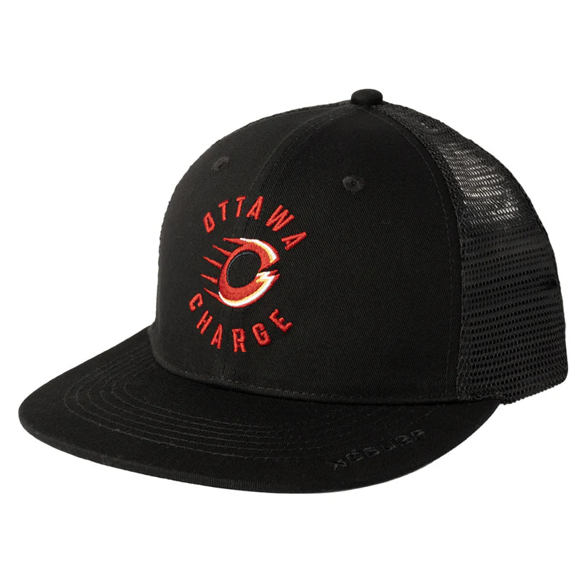 PWHL Trucker Hat Flat Brim Adjustable Ottawa Charge