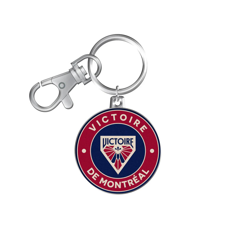 PWHL Keychain and Swivel Clip Logo Montreal Victoire