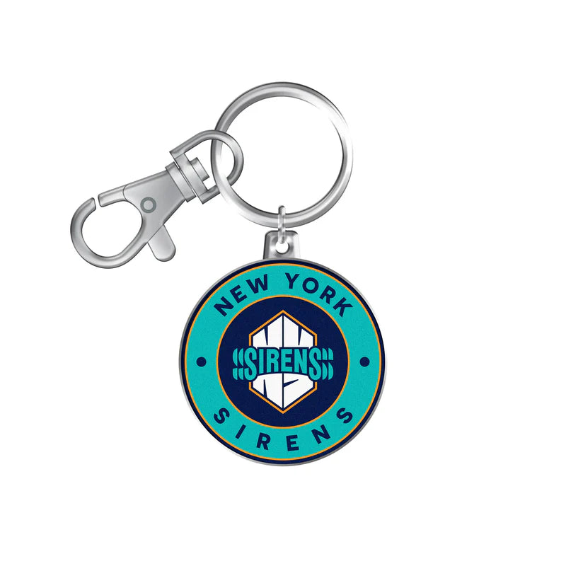 PWHL Keychain and Swivel Clip Logo New York Sirens