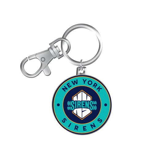PWHL Keychain and Swivel Clip Logo New York Sirens