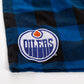 NHL PJ Shorts Buffalo Plaid Oilers