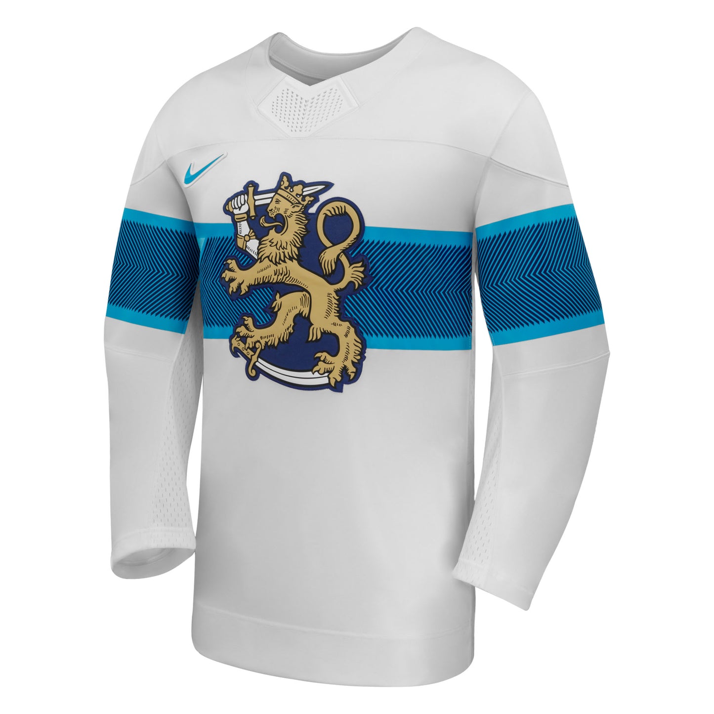 IIHF Replica Hockey Jersey White 2026 Away Team Finland