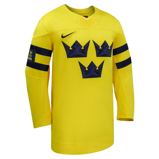 IIHF Replica Hockey Jersey Yellow 2026 Away Team Sweden