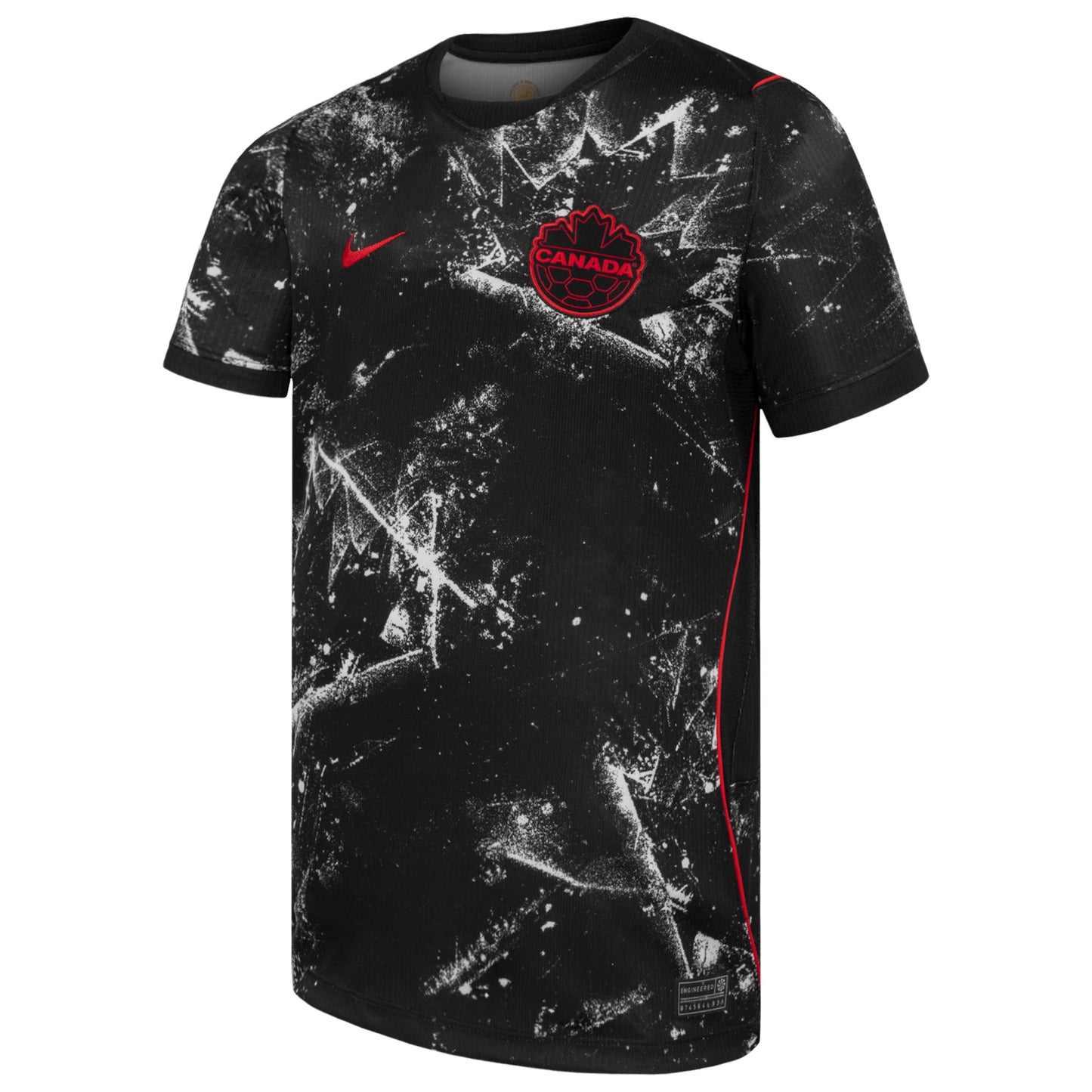 Canadian Soccer Association Youth FIFA World Cup 2026 Black Stadium Replica Jersey Team Canada