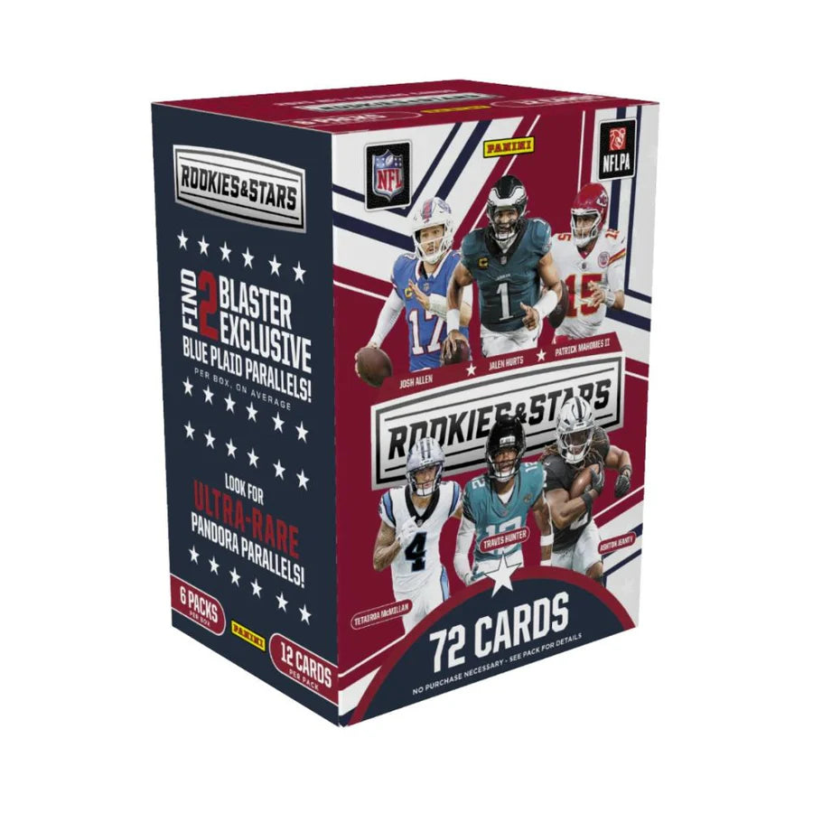 NFL Panini Football Trading Cards Rookies & Stars 2025 Blaster Box