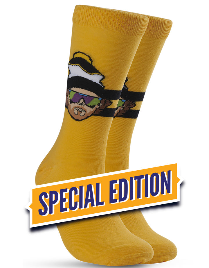 Hockey Canada Player Socks Yellow David Pastrnak Bruins