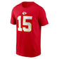 NFL Player T-Shirt Name And Number Patrick Mahomes Chiefs (Red)