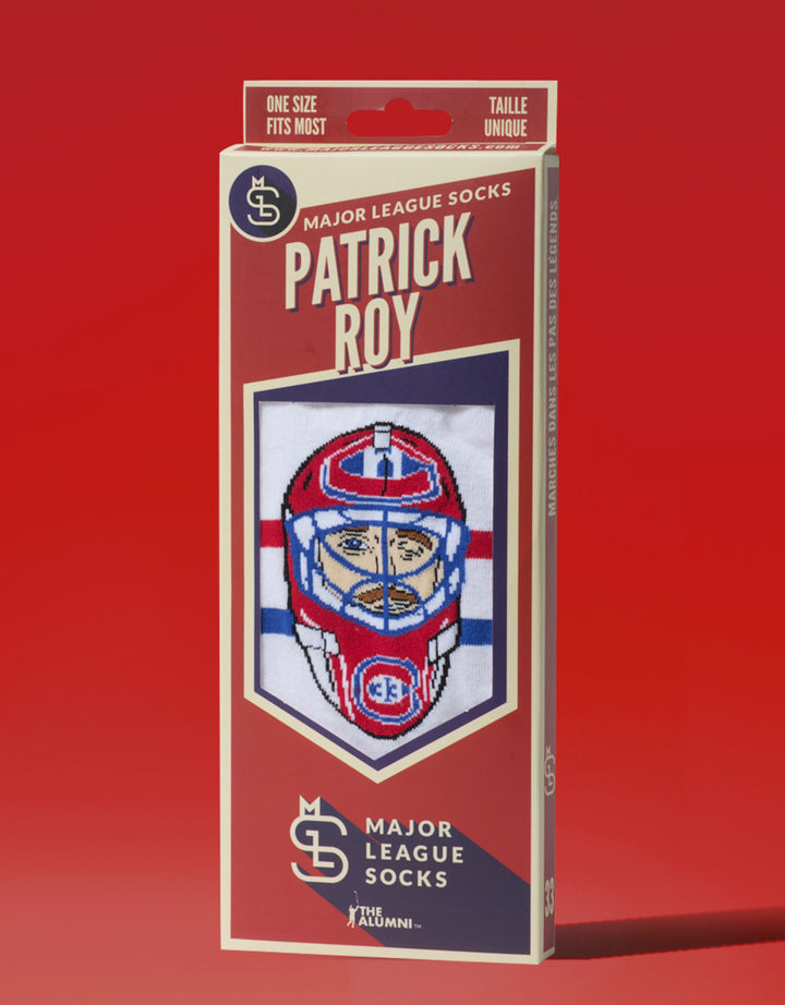 Hockey Canada Player Socks White/Red/Blue Patrick Roy Canadiens