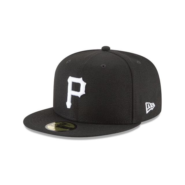 MLB Hat 5950 Basic Black And White Pirates