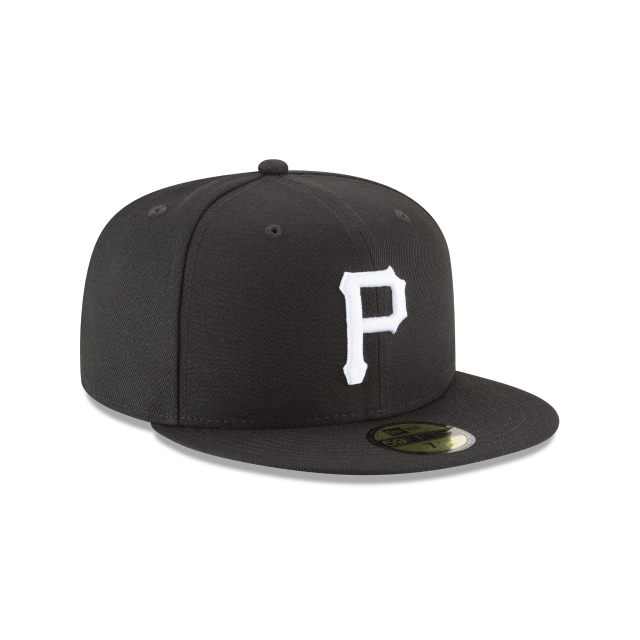 MLB Hat 5950 Basic Black And White Pirates